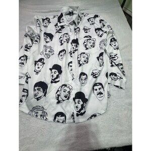 P.S.Q.F.S By.koobee Size  XXL Graphic‎ Vintage Stars  Button Down Shirt Men’s